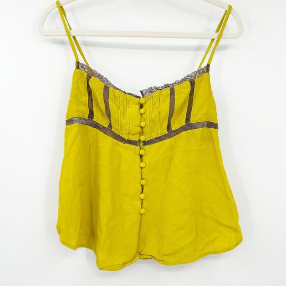 Urban Outfitters UO Womens Y2K‎ Coquette Summer Louise Lace Cami Top Size L - Picture 2 of 7